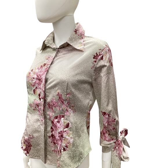 VTG 2006 just Cavalli Women’s Blouse Size 42 Silk Button-Up - Picture 2 of 4